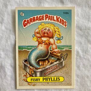 Garbage Pail Kids Card 1986 Topps - 108b Fishy Phyllis